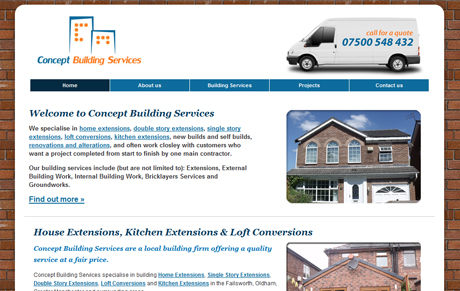 Concept Building Services Website
